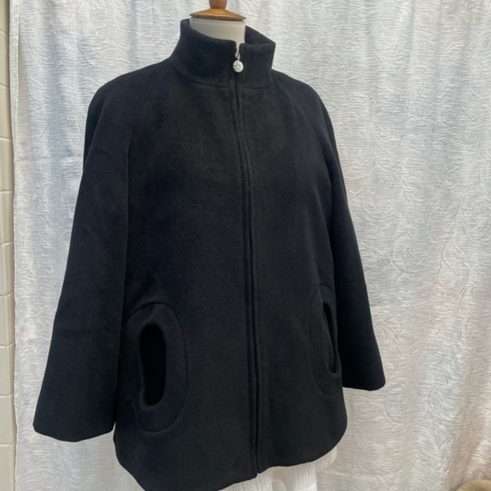 Betsey Johnson Angora & Wool Blend Jacket/Coat